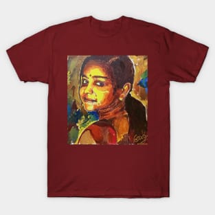 Mananya Beautiful Woman Painting T-Shirt